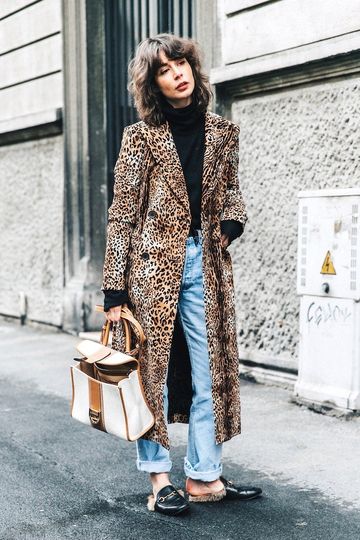 A Fashion-Forward Way to Wear an Animal-Print Coat | Who What Wear