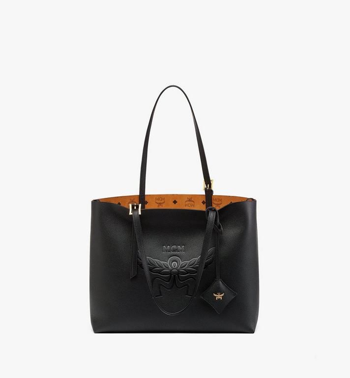 MCM + Himmel Shopper in Embossed Logo Leather