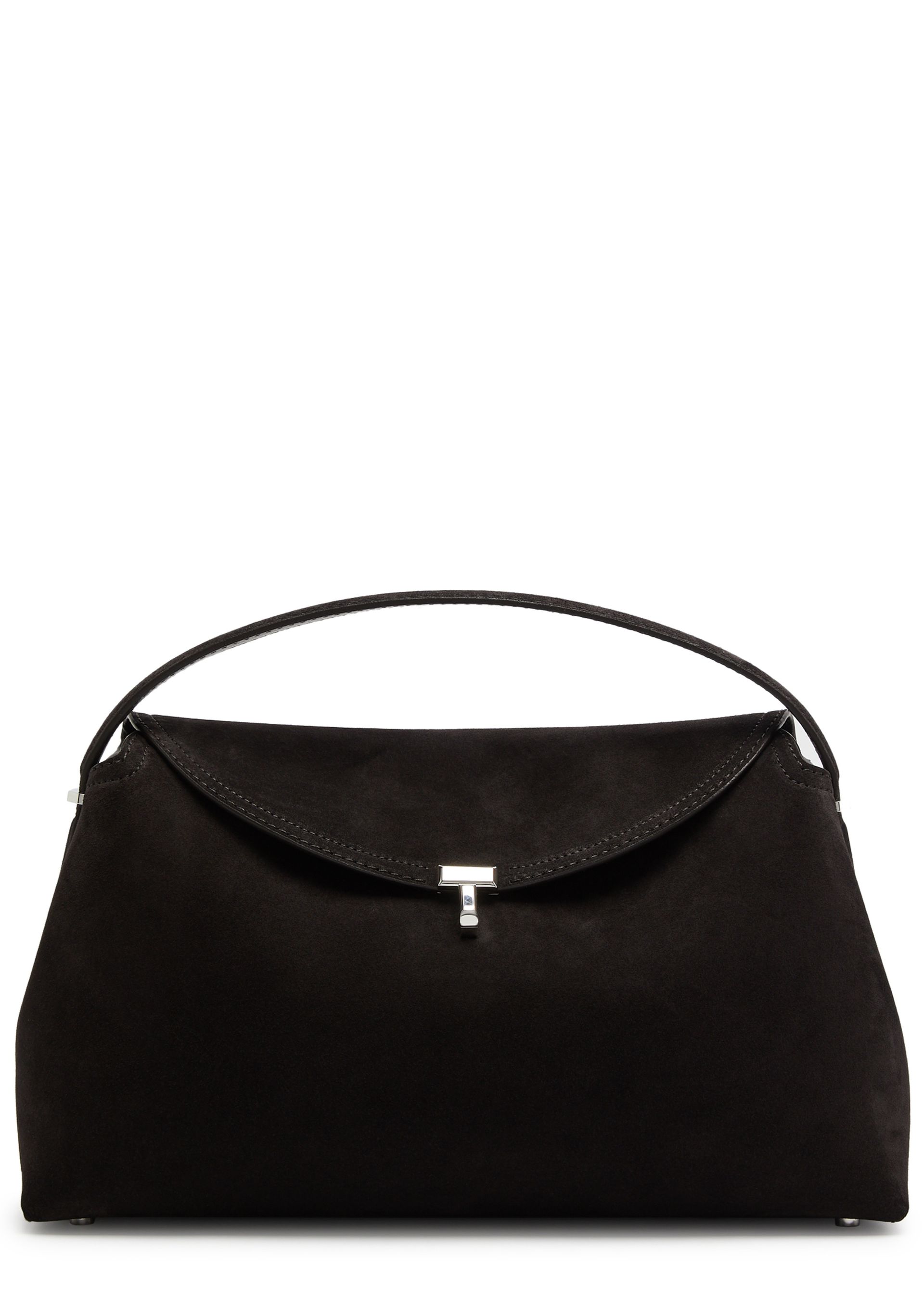 Totême + T-Lock Suede Top Handle Bag