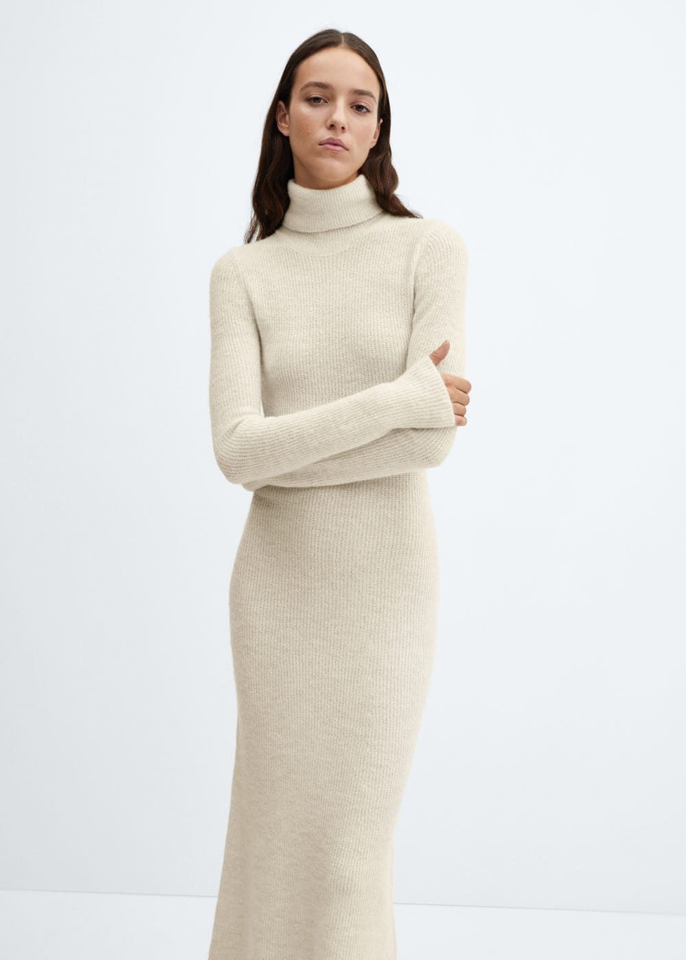 Mango + Knitted Turtleneck Dress