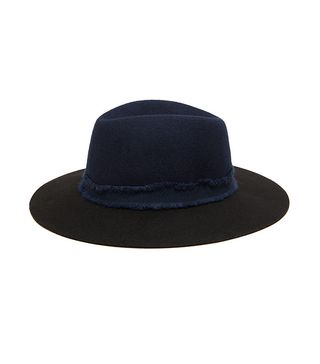 Zara + Two-Tone Hat With a Wide Ribbon