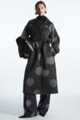 COS + Oversized Polka-Dot Wool Coat