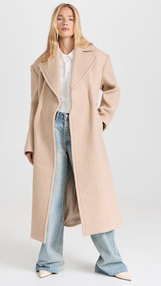 Recto + Casentino Elastic Belted Detail Coat