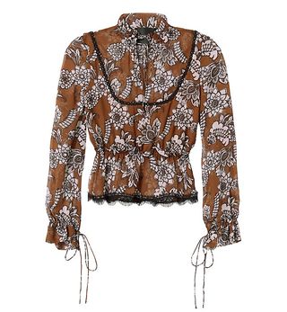 Nicolas + Floral Peasant Blouse