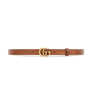 Gucci + Leather Belt With Double G Buckle