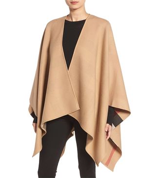 Burberry + Reversible Merino Wool Cape