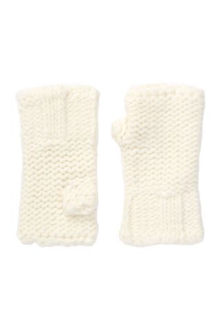 Portolano + Panna Cashmere Knit Fingerless Gloves