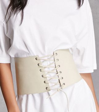 Forever 21 + Lambskin Lace-Up Corset
