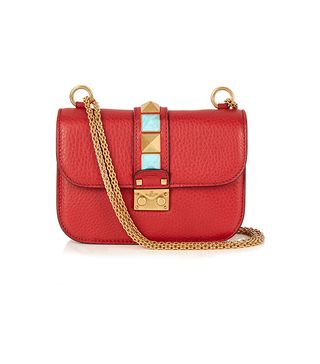 Valentino + Lock Rolling Shoulder Bag