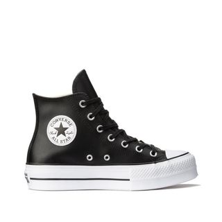 Converse + Chuck Taylor All Star Lift Leather Hi Trainers