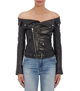 Faith Connexion + Off-the-Shoulder Moto Jacket