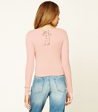 Forever 21 + Lace-Up Back Top