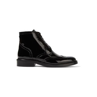 Burberry London + London Patent-Leather Ankle Boots