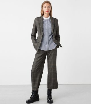 Mango + Check Suit Blazer