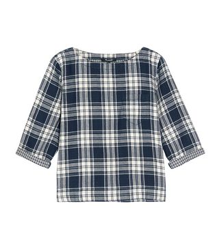 Madewell + Herald Curtis Plaid Cotton-Flannel Top