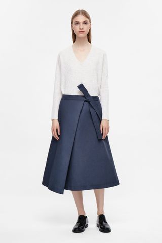 COS + Folded Wrap-Over Skirt