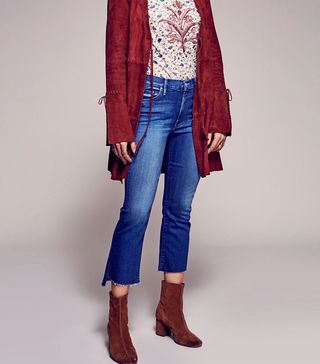 Free People + Insider Step Fray Crop Jeans