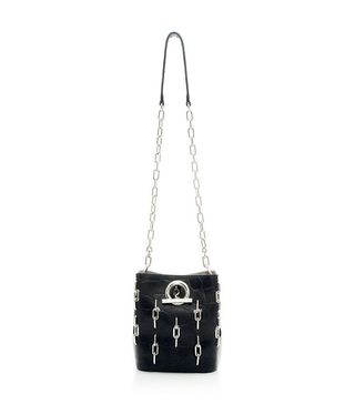Alexander Wang + Riot Cross Body Embossed Bag With Chain Inlay