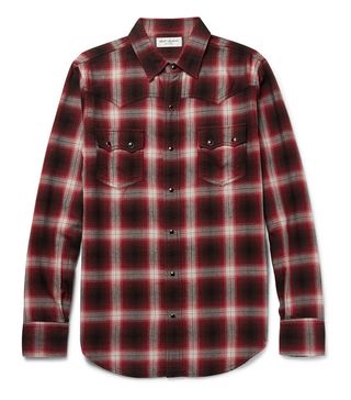 Saint Laurent + Nashville Slim-Fit Flannel Shirt