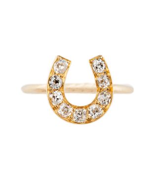 Annina Vogel + Old Cut Diamond Horseshoe Ring