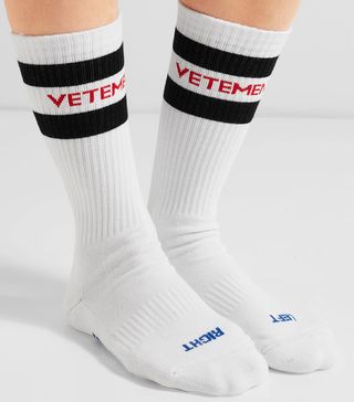 Vetements + Cotton-Blend Socks