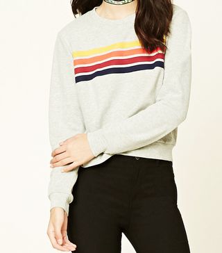 Forever 21 + Striped French Terry Sweatshirt