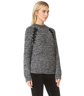 J.O.A. + Lace-Up Sweater