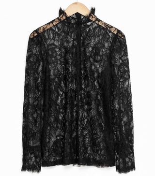 & Other Stories + Floral Lace Blouse