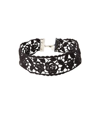 Express + Flower Crochet Choker Necklace