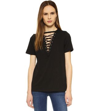 Glamorous + Lace Up Tee