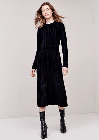Thakoon + Striped Sweater Midi Dress