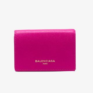 Balenciaga + Pink Leather Mini Wallet