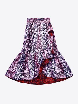 Kenzo x H&M + Silk Blend Skirt