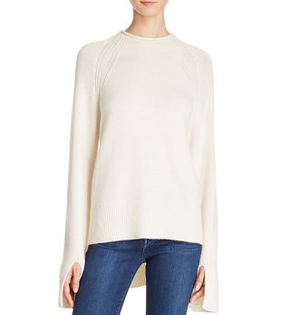 Theory + Karinella High/Low Cashmere Sweater
