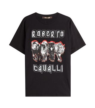 Roberto Cavalli + Printed Cotton T-Shirt