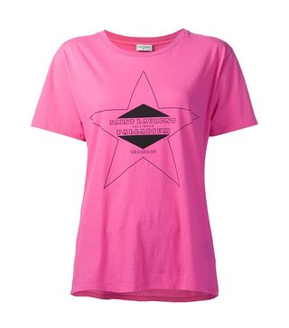 Saint Laurent + Logo Print T-Shirt