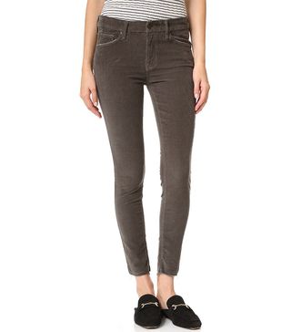 Mother + Looker Ankle Fray Corduroy Pants