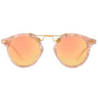 Krewe + St. Louis Camellia Sunglasses in 24k