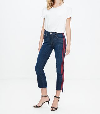 Mother + Insider Crop Step Fray