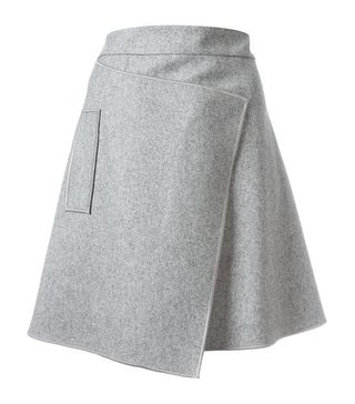 Carven + Asymmetric Wrap Skirt