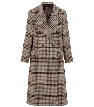 Isabel Marant + Flint Plaid Wool Coat