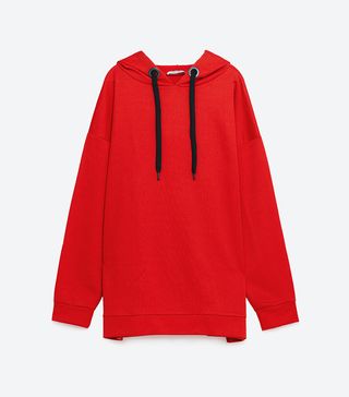 Zara + Oversized Hooded Sweatshirt