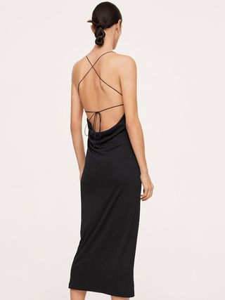 Mango + Open Back Dress