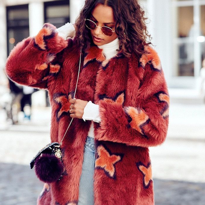 This Bold Faux-Fur Coat Look Is Not for the Faint of Heart | Who What Wear