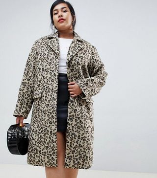 Lost Ink + Coat in Leopard Print