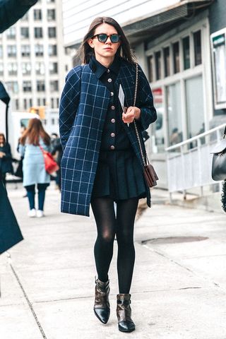 A Downtown-Cool Take on the Schoolgirl Look for Fall | Who What Wear