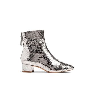 Alexandre Birman + Jessie Metallic Genuine Python Bootie