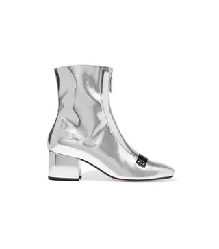 Dorateymur + Double Delta Mirrored-Leather Ankle Boots