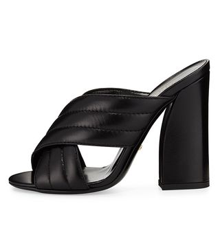 Gucci + Webby Leather 110mm Slide Sandal