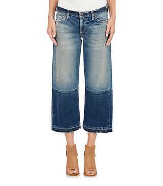 Simon Miller + Crop Wide-Leg Jeans